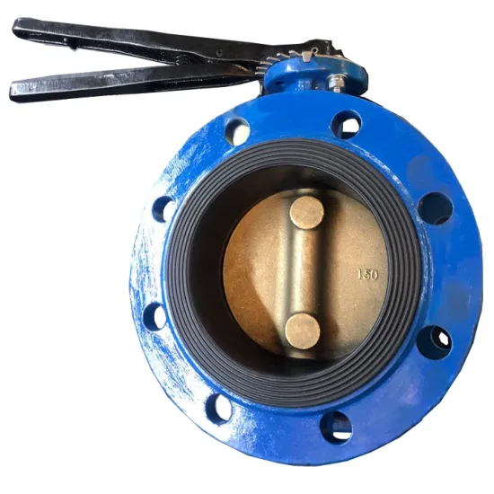 DIN3202 Long Typedouble Flange Concentric Butterfly Valve for Marine